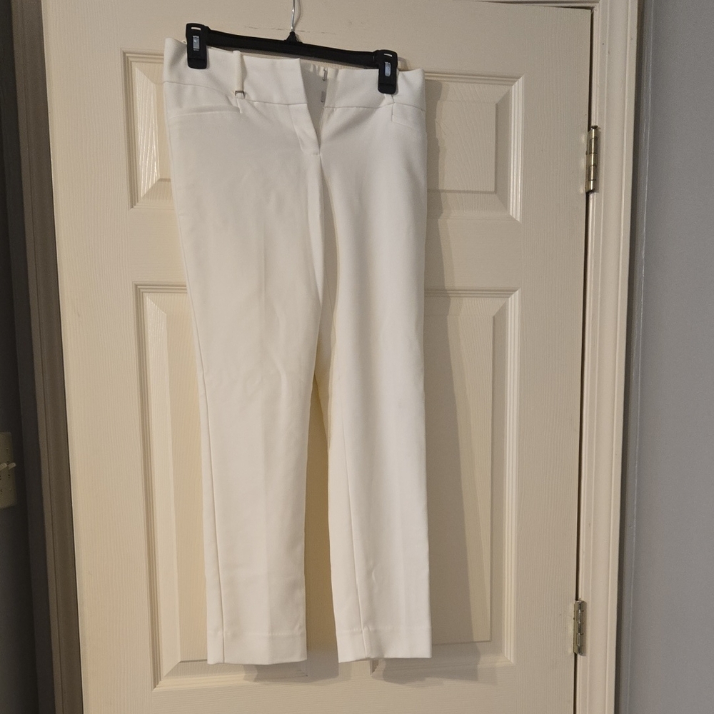 The Limited Crisp White Cropped Pants